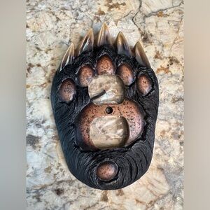 Bear paw light switch new kids room decor nature grizzly black bears animals new
